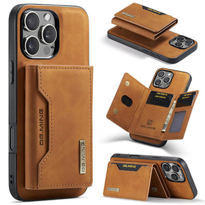 Casekis Magnetic Wallet Detachable Phone Case Brown