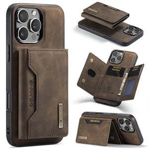 Casekis Magnetic Wallet Detachable Phone Case Coffee