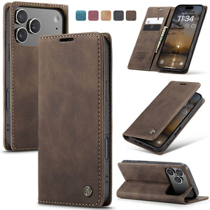 Casekis Retro Wallet Case Coffee