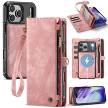 Load image into Gallery viewer, Casekis Wrist Strap Zipper Wallet Phone Case Pink
