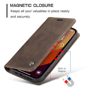 Casekis Retro Wallet Case For iPhone 15 Pro