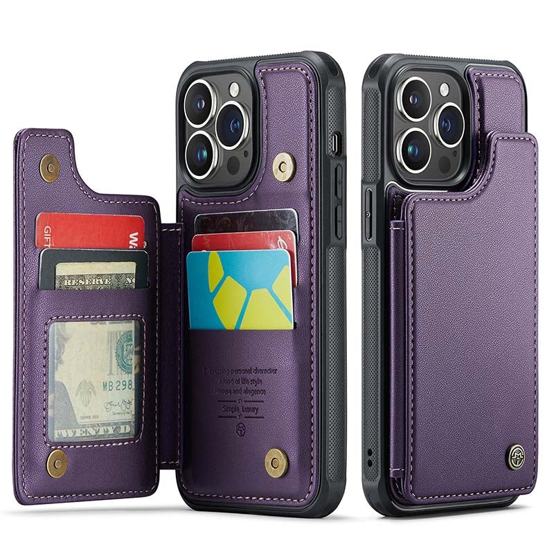 Casekis RFID Cardholder Wallet Phone Case Purple