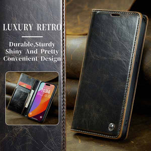 CASEKIS Luxury Flip Leather Phone Case for iPhone 15 Pro Max