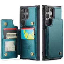 Load image into Gallery viewer, Casekis RFID Cardholder Wallet Phone Case Green
