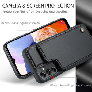 Casekis RFID Cardholder Wallet Phone Case For Galaxy A14 5G