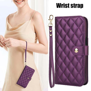 Casekis Crossbody RFID Wallet Phone Case Dark Purple