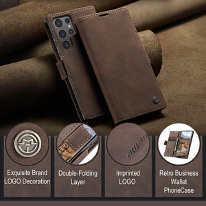 Casekis Retro Wallet Case For Galaxy S24 Ultra 5G