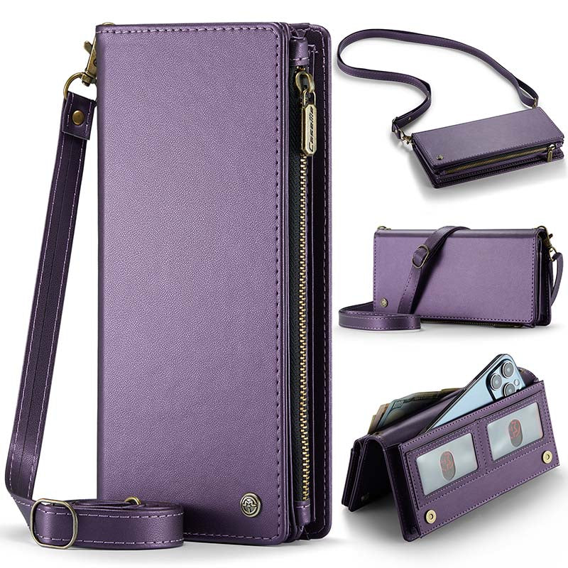 Casekis Oversized High-Quality Women's Crossbody Phone Bag Purple