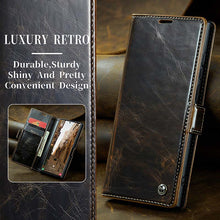 Load image into Gallery viewer, CASEKIS Luxury Flip Leather Phone Case for Galaxy S23 Ultra 5G
