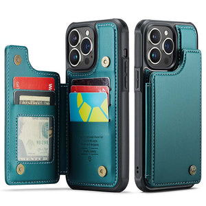 Casekis RFID Cardholder Wallet Phone Case Green