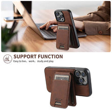 Load image into Gallery viewer, Casekis MagSafe Cardholder Detachable Phone Case Brown
