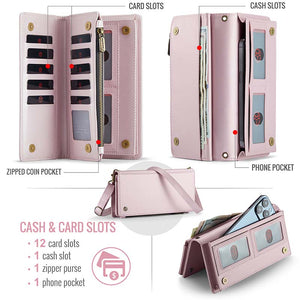 Casekis Oversized High-Quality Women's Crossbody Phone Bag Pink