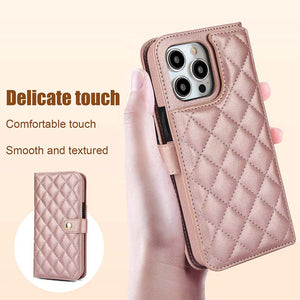 Casekis Crossbody RFID Wallet Phone Case Rose Gold