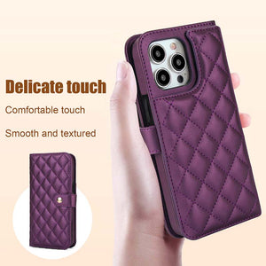 Casekis Crossbody RFID Wallet Phone Case Dark Purple