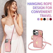 Load image into Gallery viewer, Casekis Multi-Slot Crossbody Fashion Phone Case Pink
