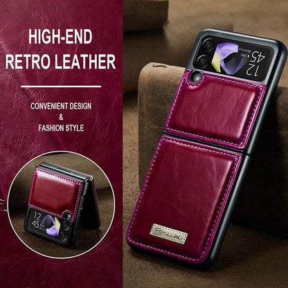 CASEKIS Galaxy Z Flip 4 5G Luxury Flip Leather Phone Case