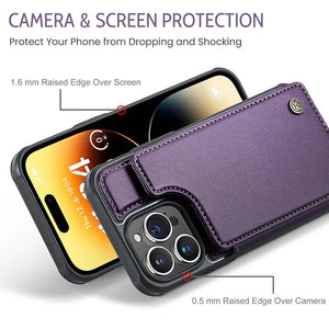 Casekis RFID Cardholder Wallet Phone Case Purple