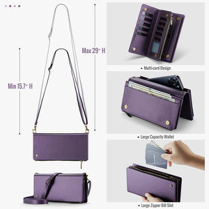 Casekis Oversized High-Quality Women's Crossbody Phone Bag Purple