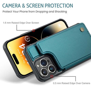 Casekis RFID Cardholder Wallet Phone Case Green