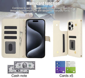 Casekis Crossbody RFID Wallet Phone Case White