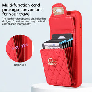 Casekis Crossbody Cardholder Phone Case Red