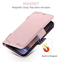 Load image into Gallery viewer, Casekis Leather Wallet Phone Case compatible with MagSafe Pink
