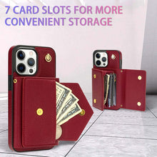 Load image into Gallery viewer, Casekis Multi-Slot Crossbody Fashion Phone Case Red
