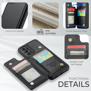 Casekis RFID Cardholder Wallet Phone Case For Galaxy A13 4G/5G/A04S/A04