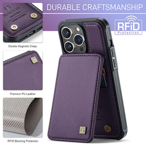 Casekis Flip Card Holder Phone Case Purple