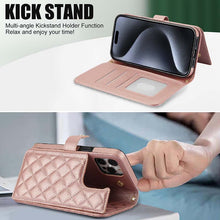 Load image into Gallery viewer, Casekis Crossbody RFID Wallet Phone Case Rose Gold
