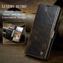 Load image into Gallery viewer, CASEKIS Luxury Flip Leather Phone Case for Galaxy S24 Ultra 5G
