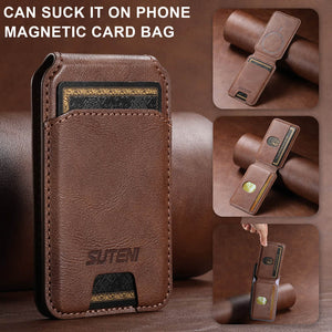 Casekis MagSafe Card Holder Brown