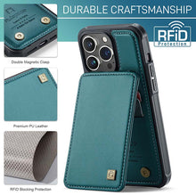 Load image into Gallery viewer, Casekis Flip Card Holder Phone Case Dark Teal
