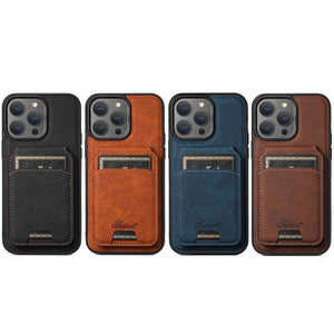 Casekis MagSafe Cardholder Detachable Phone Case Brown