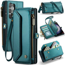 Load image into Gallery viewer, Casekis Cardholer Zipper Wallet Crossbody Phone Case Green
