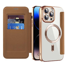 Load image into Gallery viewer, Casekis RFID Cardholder MagSafe Phone Case Brown
