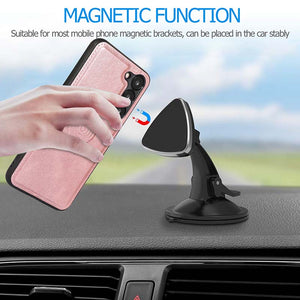 Casekis Magnetic Detachable 9 Cards Leather Phone Case for Galaxy S23