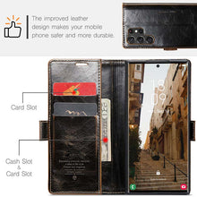 Load image into Gallery viewer, CASEKIS Luxury Flip Leather Phone Case for Galaxy S23 Ultra 5G
