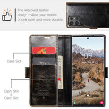 Load image into Gallery viewer, CASEKIS Luxury Flip Leather Phone Case for Galaxy S24 Ultra 5G
