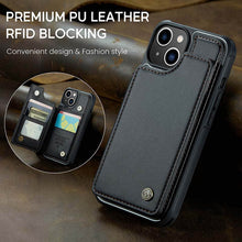 Load image into Gallery viewer, Casekis RFID Cardholder Wallet Phone Case For iPhone 13
