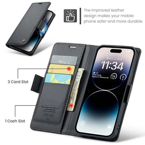 Casekis RFID Cardholder Phone Case Black
