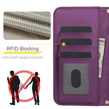 Load image into Gallery viewer, Casekis Crossbody RFID Wallet Phone Case Dark Purple
