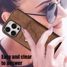 Load image into Gallery viewer, Casekis Accordion Cardholder RFID Zipper Phone Case Brown
