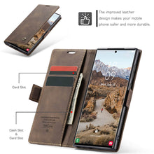 Lade das Bild in den Galerie-Viewer, Casekis Retro Wallet Case For Galaxy S24 Ultra 5G
