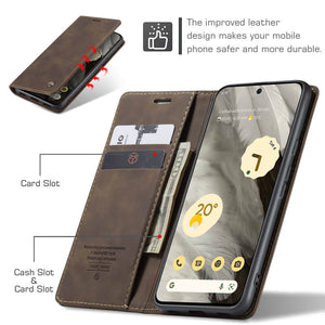 Casekis Retro Wallet Case For Pixel 8 5G