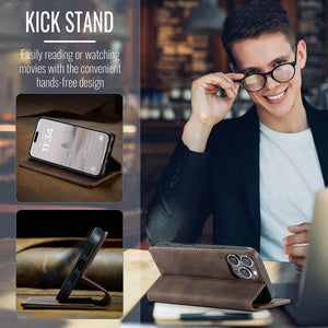 Casekis Retro Wallet Case For iPhone 16 Pro Max