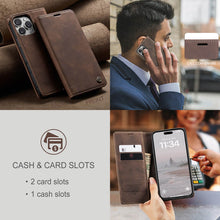 Load image into Gallery viewer, Casekis Retro Wallet Case For iPhone 16 Pro Max

