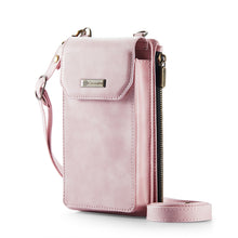 Load image into Gallery viewer, Casekis Crossbody RFID Zipper Phone Bag Pink
