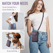 Load image into Gallery viewer, Casekis Crossbody RFID Zipper Phone Bag Purple

