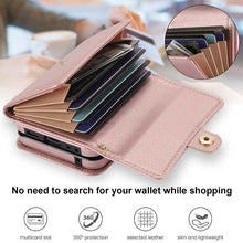 Load image into Gallery viewer, Casekis Moto Razr 40 Cardholder Crossbody Leather Phone Case Rose Gold

